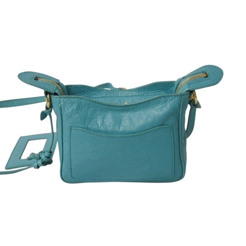 BALENCIAGA The City Shoulder Bag Blue Leather - Picture 3 of 9